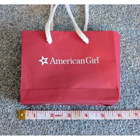 American Girl Red Small Mini Doll Shopping Bag Holiday Elf On The Shelf Gift - Picture 5 of 7